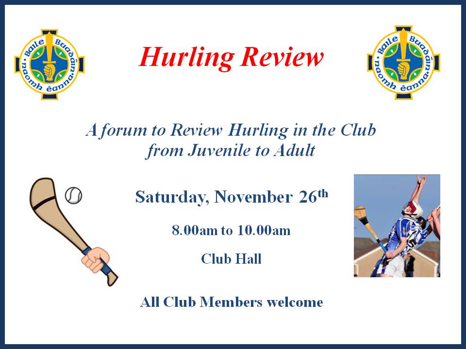 Hurling Review This Weekend
