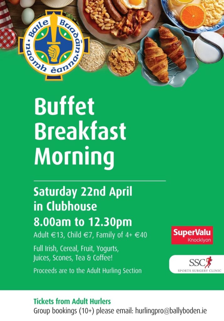 Just a week to the Big Brekkie...Have YOU got your ticket??