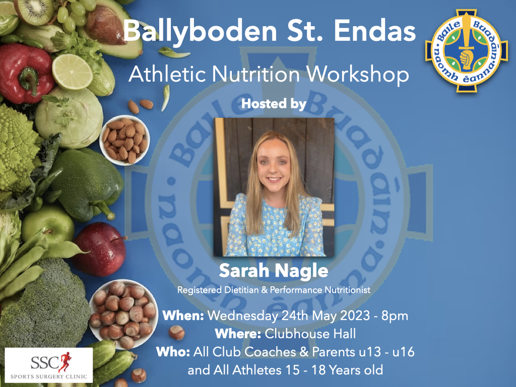 Athletic Nutrition Workshop - 24th May 2023
