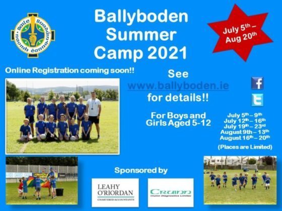 Ballyboden Summer Camp Returns!