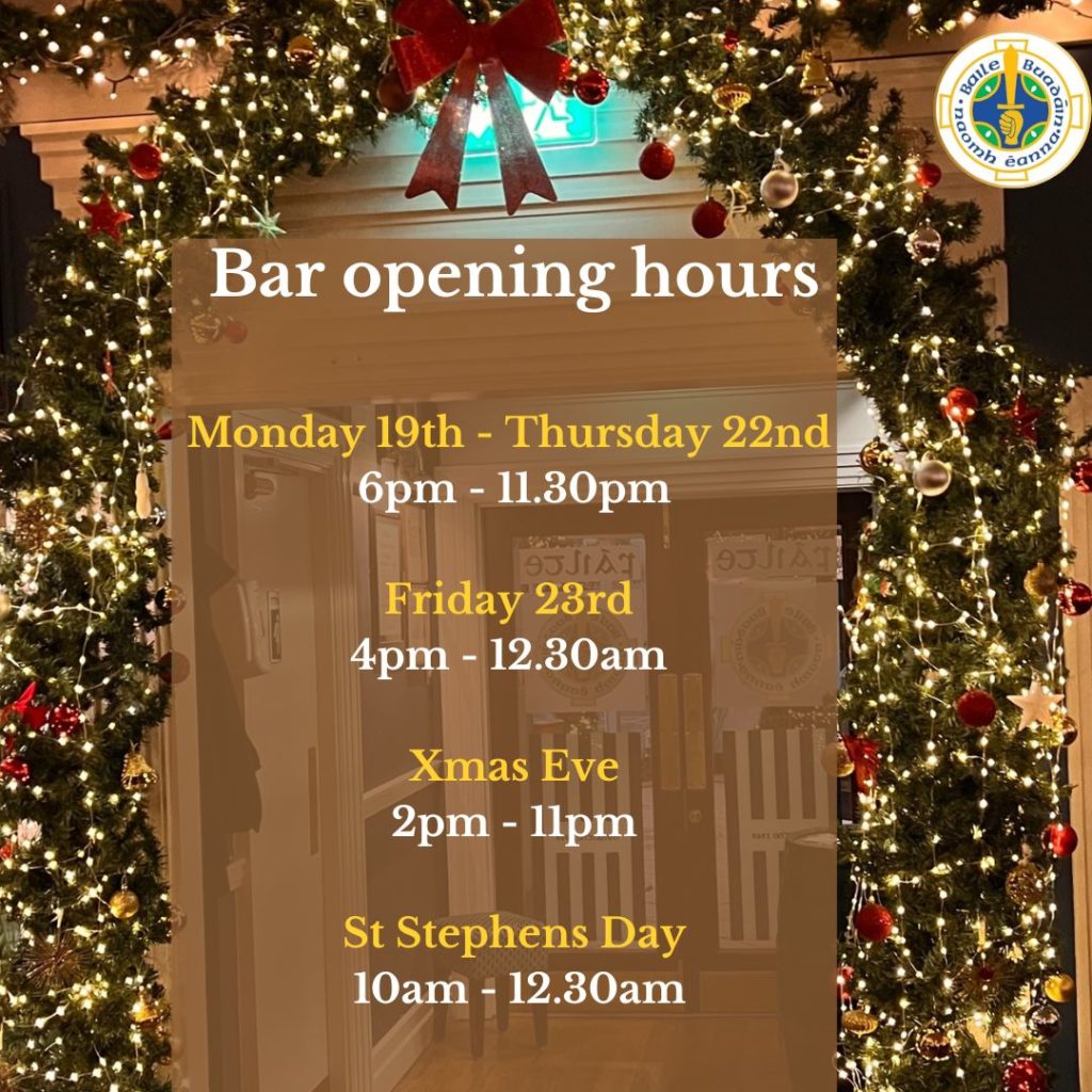 Christmas Opening Hours