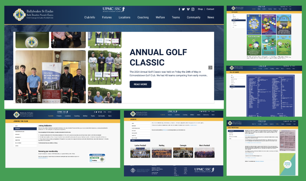 We are proud to present our new look website. Last August our Chairman Donagh O'Farrell presented the Communications Committee the challenge of updating and simplifying the club website.
