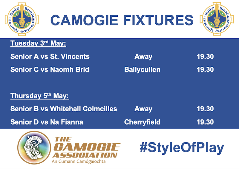 This week's Camogie Fixtures