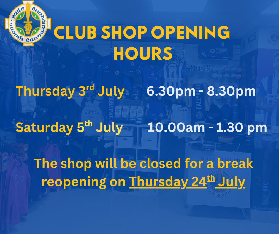 Club Shop Summer Break