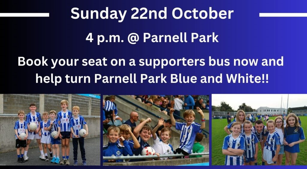 Supporters bus for Senior Football Final