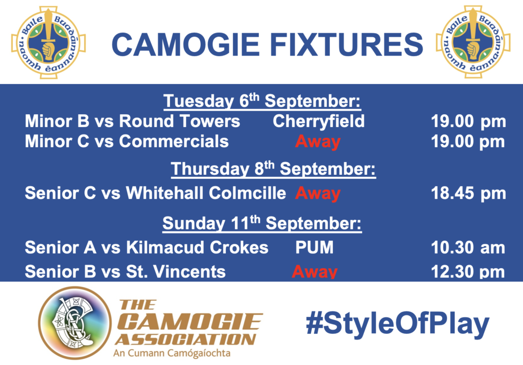 This Week's Camogie Fixtures