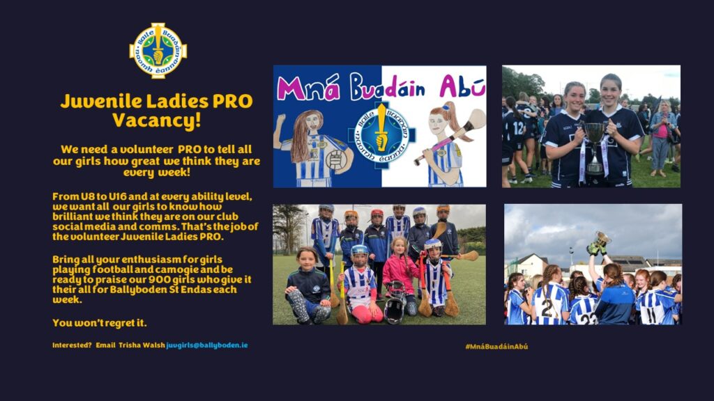 Volunteer Juvenile Ladies PRO Vacancy