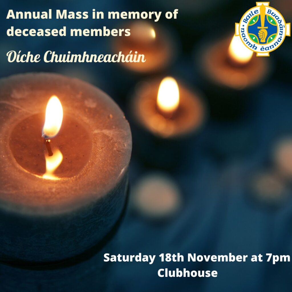 Annual Mass for Deceased Members, Oíche Chuimhneacháin