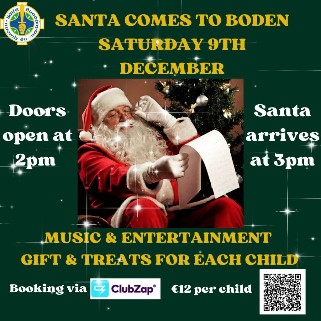 Santa Visit to Boden - Saturday 9th December