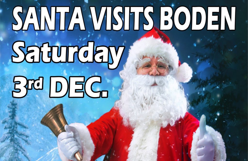 Santa is coming to Boden - 3rd December