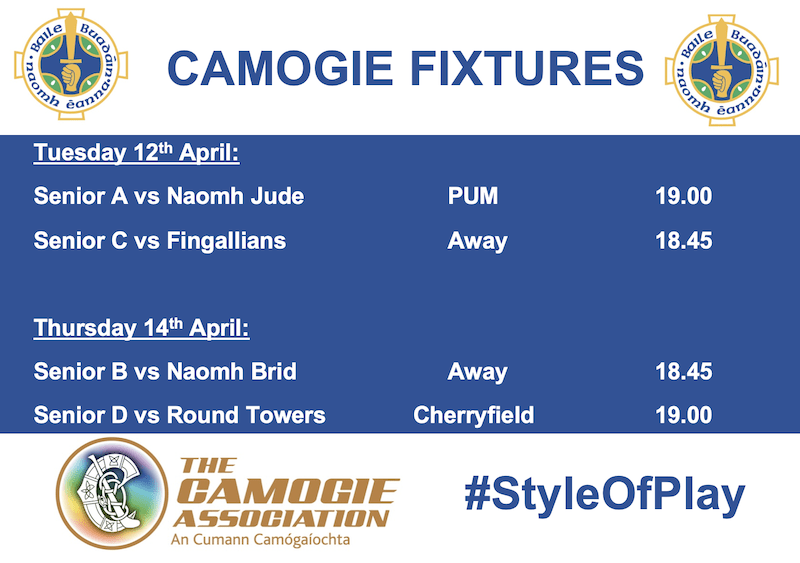 Camogie Fixtures This Week