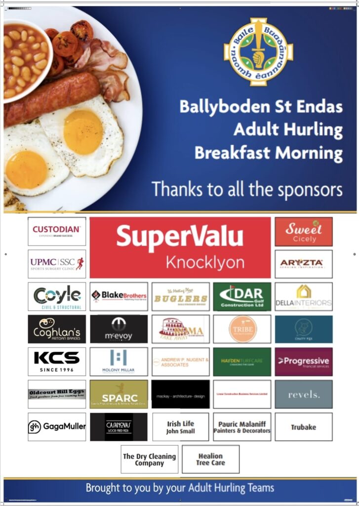 Boden Breakfast this Saturday