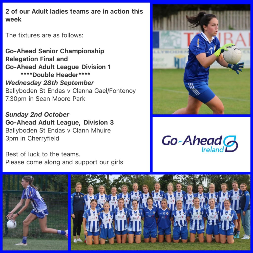 Our Senior B Ladies are in League action on Sunday afternooon