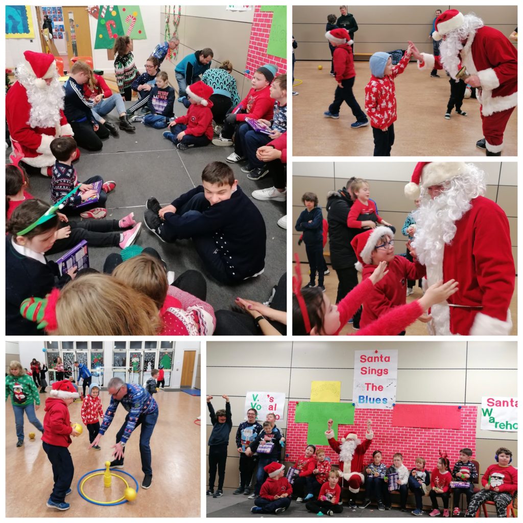 Santa Claus visits Boden Braves