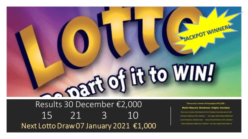 Lotto Jackpot Winner again!