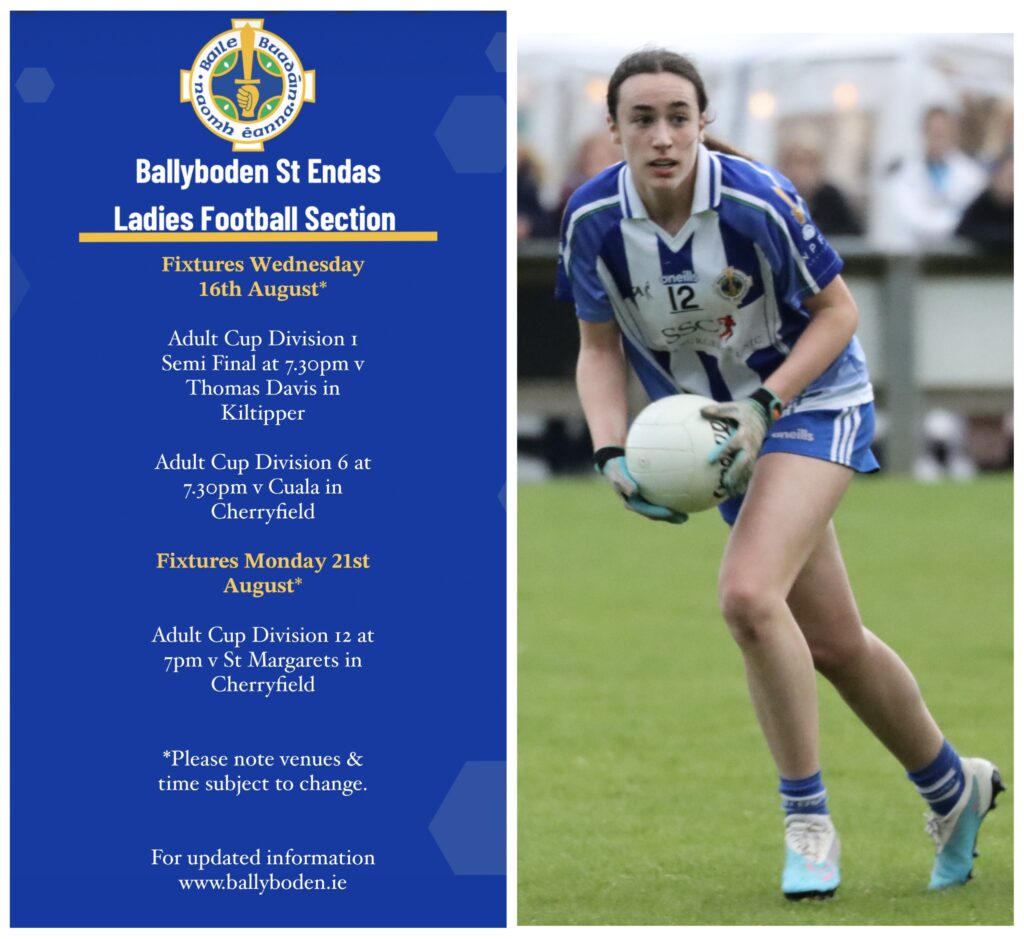 Adult Ladies Football Fixtures